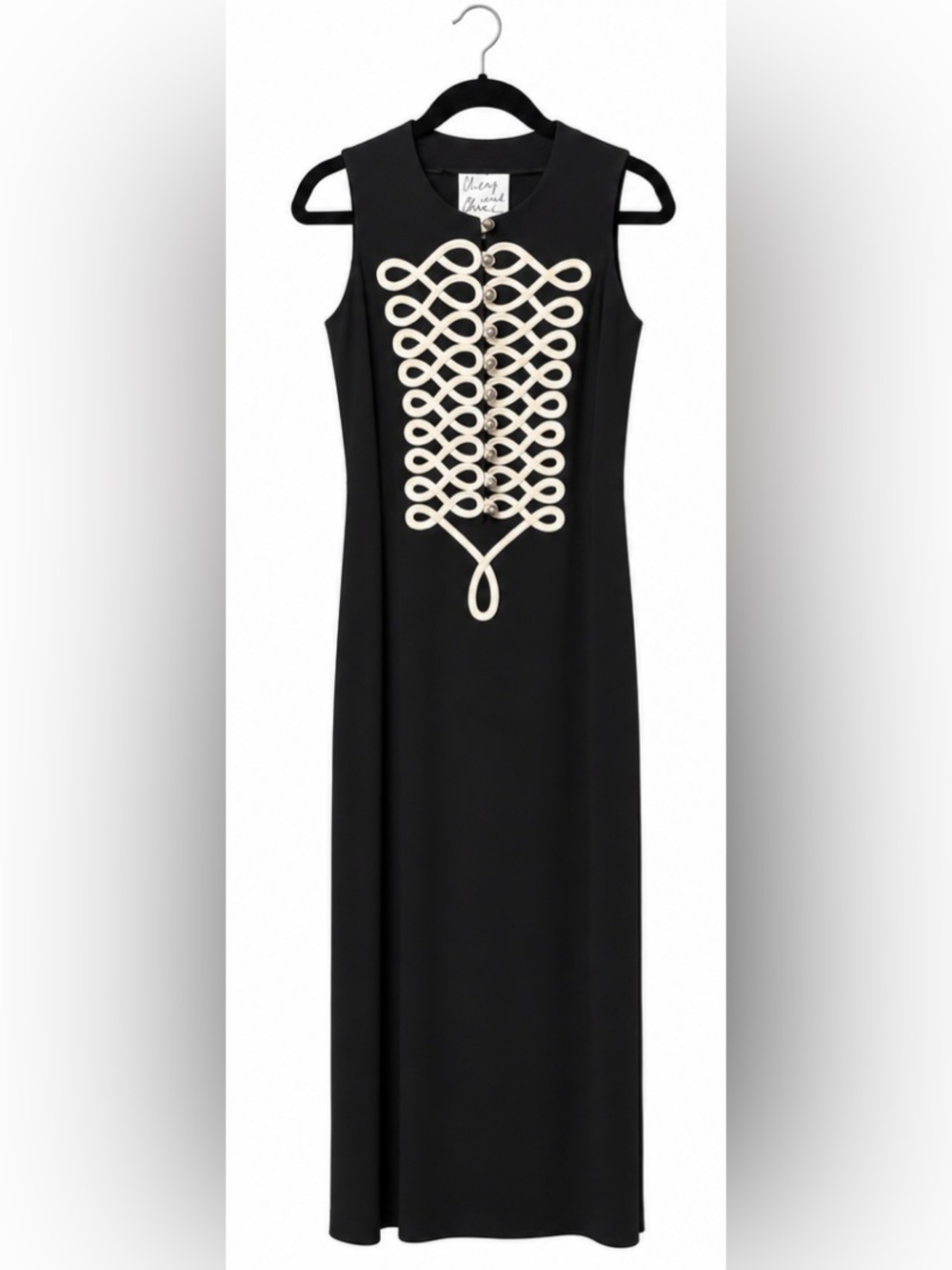 Vintage 90s Moschino Black Dress